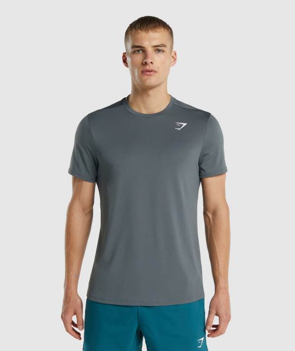 Panske Tricka Gymshark Arrival Regular Fit Tmavo Siva | FW2857461